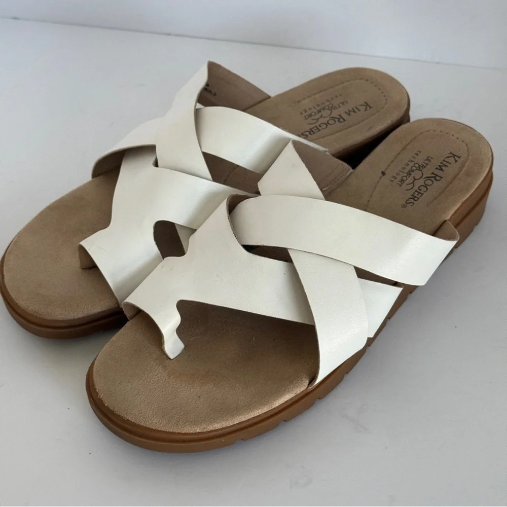 Kim Rogers Ultra Comfort Technology Slide Sandals Size 11M